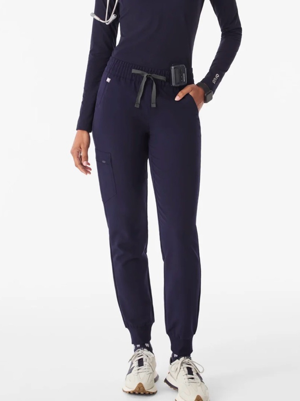 Figs Zamora Navy Jogger Scrub Pants